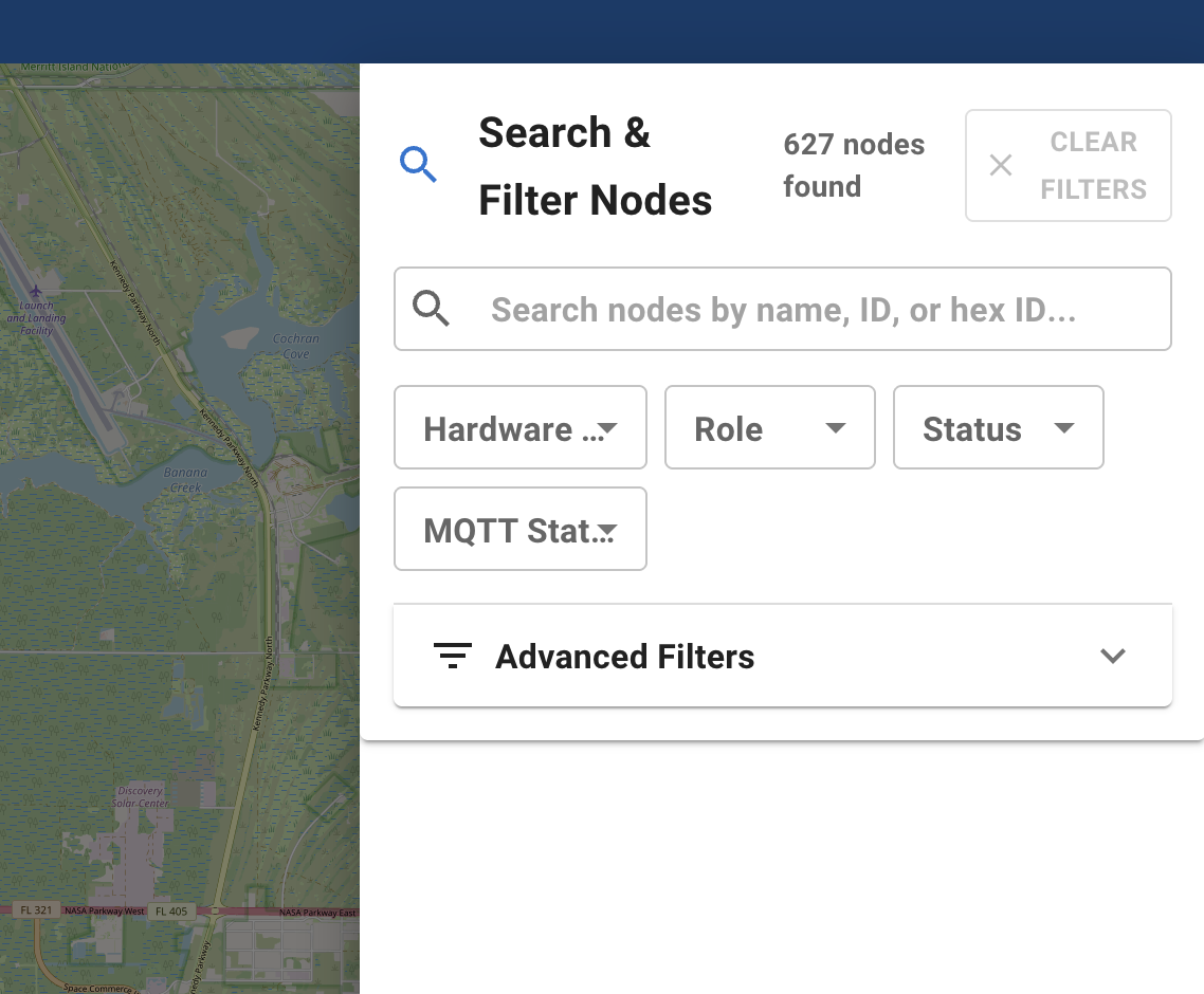 Map search functionality